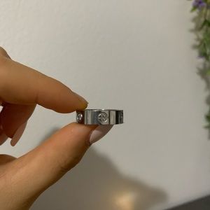 cute silver ring